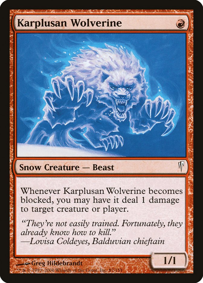 Karplusan Wolverine [Coldsnap] | Grognard Games