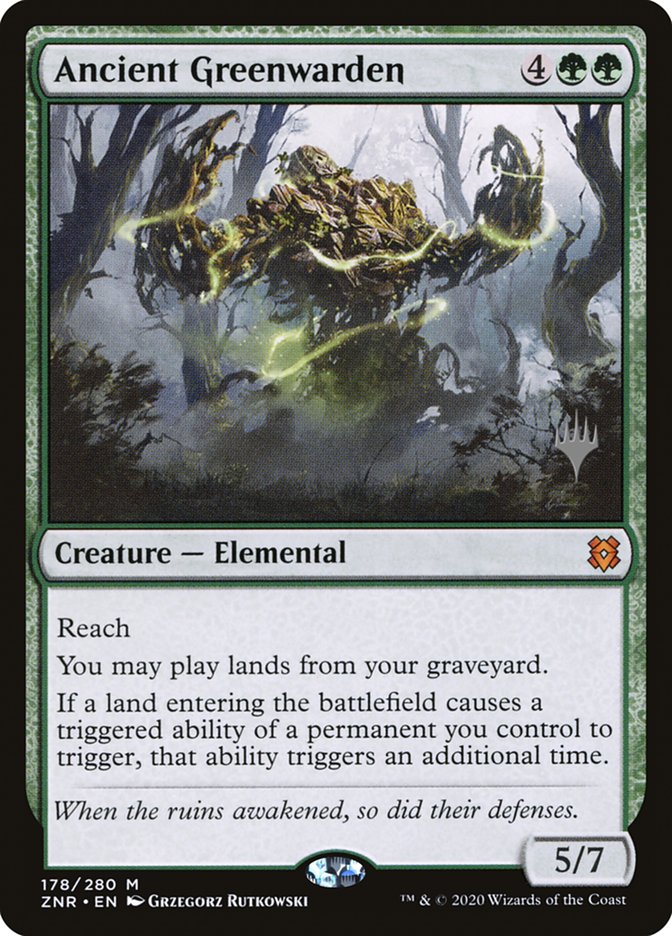 Ancient Greenwarden (Promo Pack) [Zendikar Rising Promos] | Grognard Games