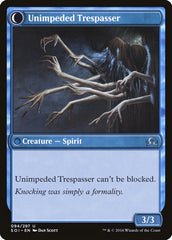 Uninvited Geist // Unimpeded Trespasser [Shadows over Innistrad] | Grognard Games