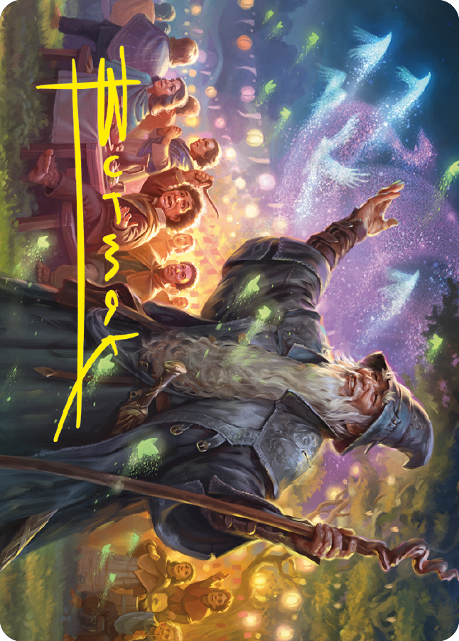Gandalf, Friend of the Shire Art Card (Gold-Stamped Signature) [The Lord of the Rings: Tales of Middle-earth Art Series] | Grognard Games