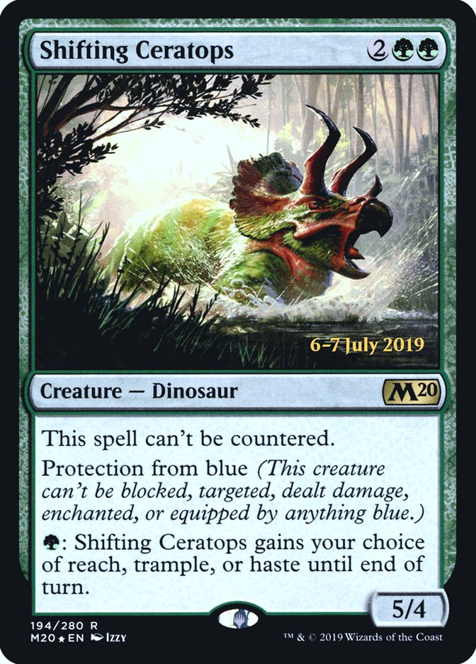 Shifting Ceratops  [Core Set 2020 Prerelease Promos] | Grognard Games