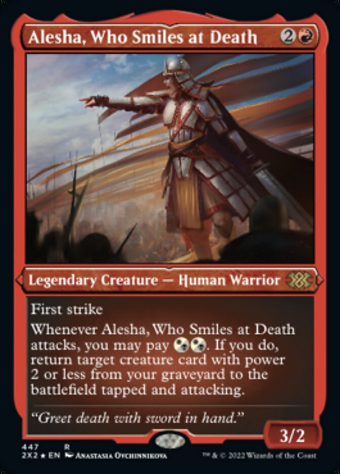 Alesha, Who Smiles at Death (Foil Etched) [Double Masters 2022] | Grognard Games