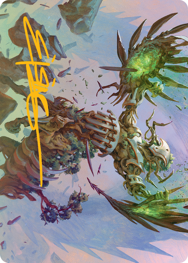 Botanical Brawler Art Card (Gold-Stamped Signature) [March of the Machine Art Series] | Grognard Games