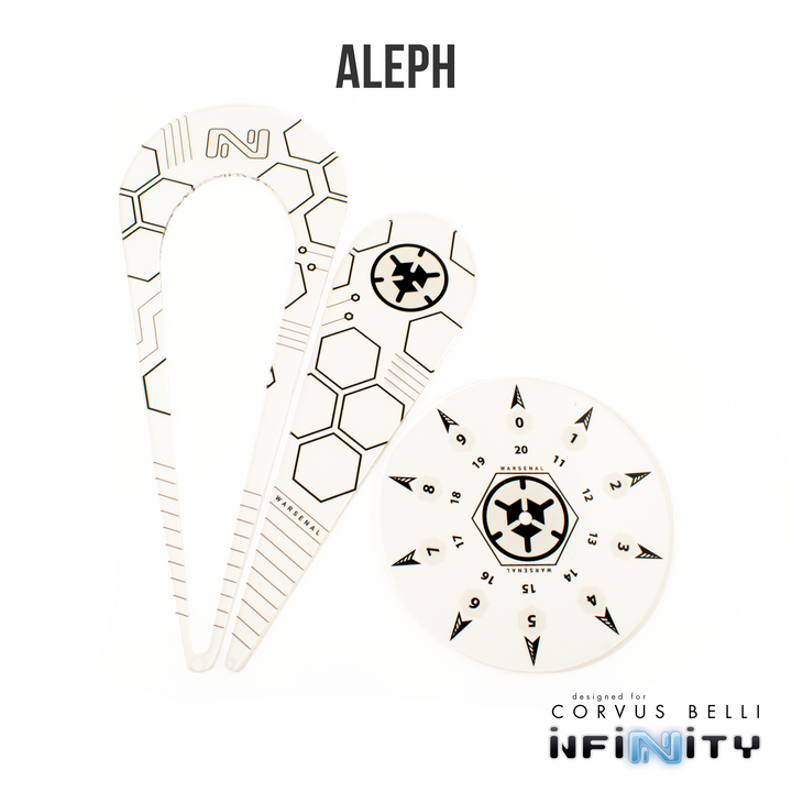 Infinity Warsenal Template Set: Aleph | Grognard Games