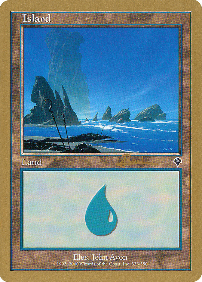 Island (ar336) (Antoine Ruel) [World Championship Decks 2001] | Grognard Games