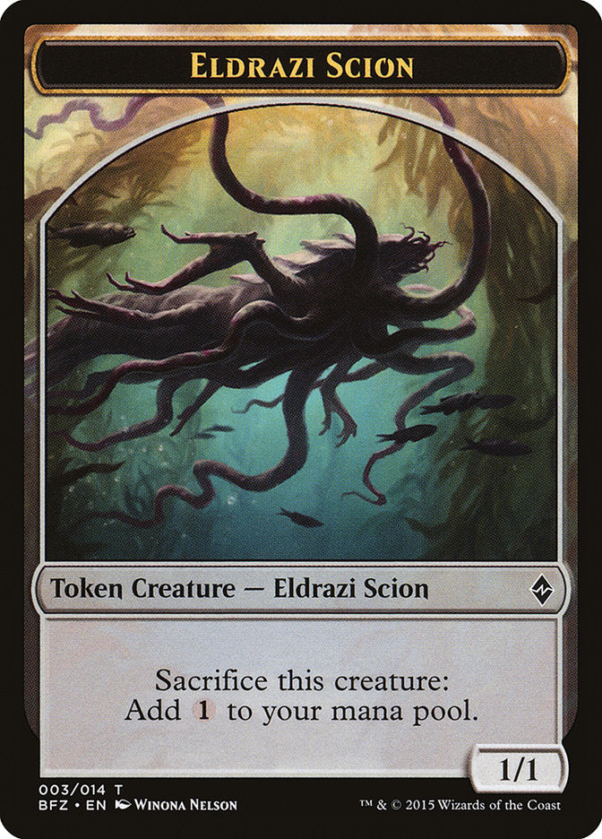 Eldrazi Scion (003/014) [Battle for Zendikar Tokens] | Grognard Games