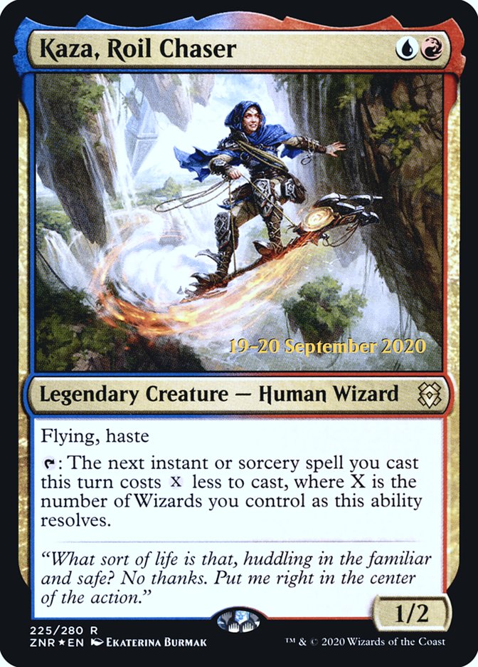 Kaza, Roil Chaser [Zendikar Rising Prerelease Promos] | Grognard Games