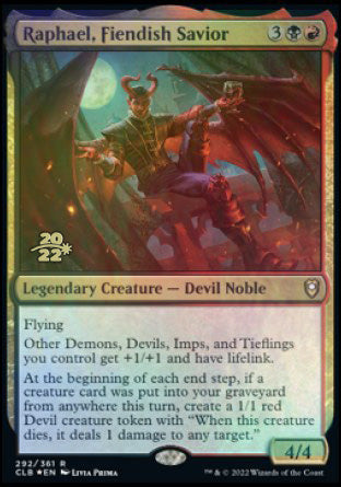 Raphael, Fiendish Savior [Commander Legends: Battle for Baldur's Gate Prerelease Promos] | Grognard Games