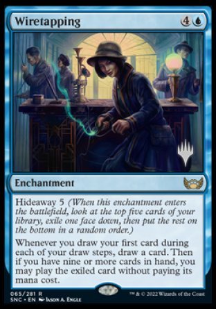 Wiretapping (Promo Pack) [Streets of New Capenna Promos] | Grognard Games