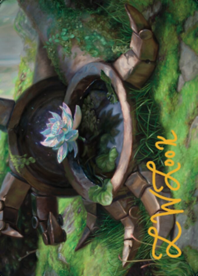 Timeless Lotus Art Card (Gold-Stamped Signature) [Dominaria United Art Series] | Grognard Games
