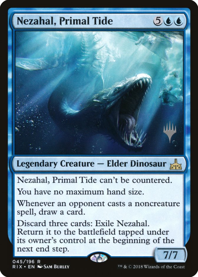 Nezahal, Primal Tide (Promo Pack) [Rivals of Ixalan Promos] | Grognard Games