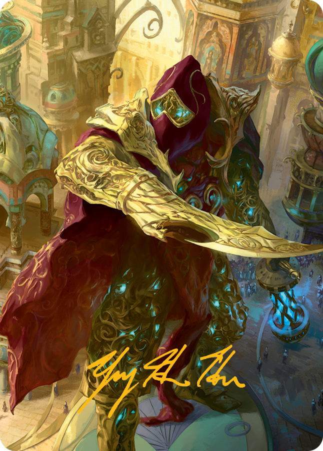 Baral, Chief of Compliance Art Card (Gold-Stamped Signature) [March of the Machine Art Series] | Grognard Games