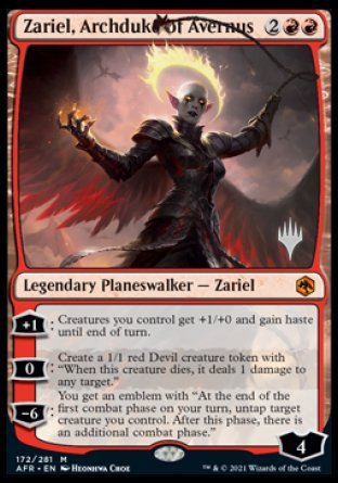 Zariel, Archduke of Avernus (Promo Pack) [Dungeons & Dragons: Adventures in the Forgotten Realms Promos] | Grognard Games