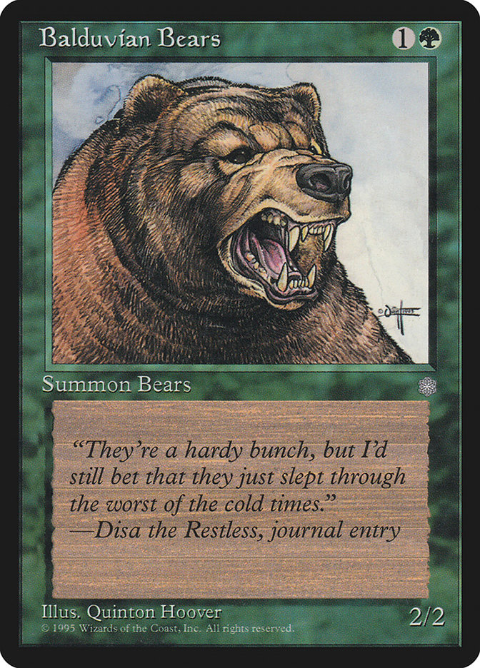 Balduvian Bears [Ice Age] | Grognard Games