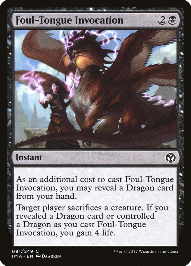 Foul-Tongue Invocation [Iconic Masters] | Grognard Games