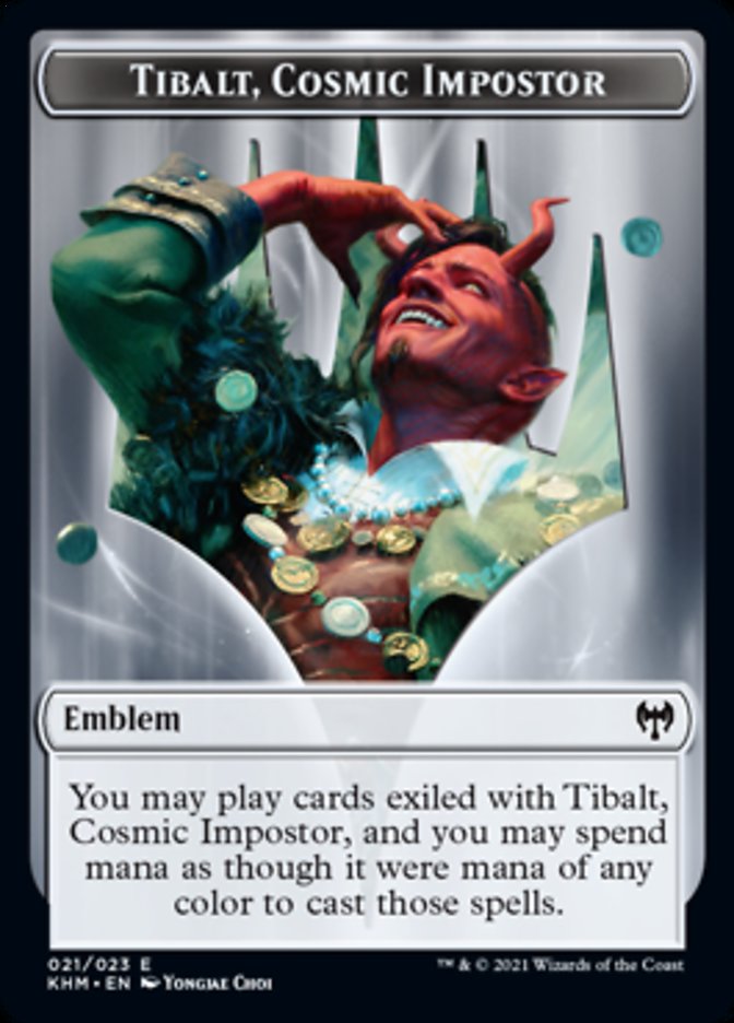 Tibalt, Cosmic Impostor Emblem [Kaldheim Tokens] | Grognard Games