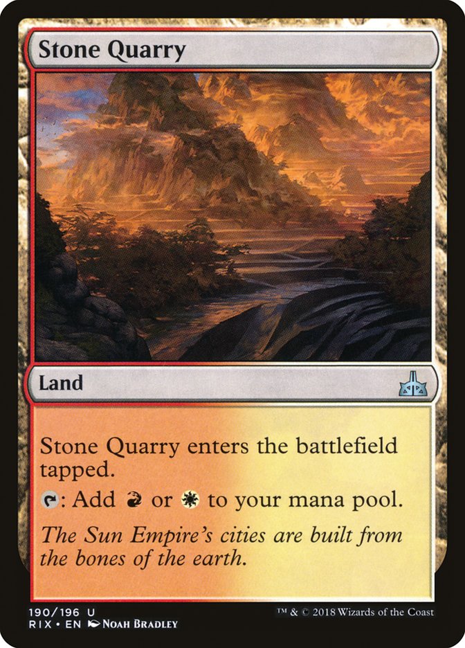 Stone Quarry [Rivals of Ixalan] | Grognard Games