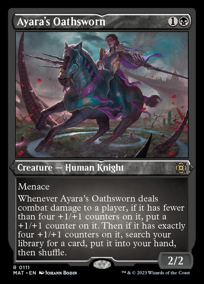 Ayara's Oathsworn (Foil Etched) [March of the Machine: The Aftermath] | Grognard Games