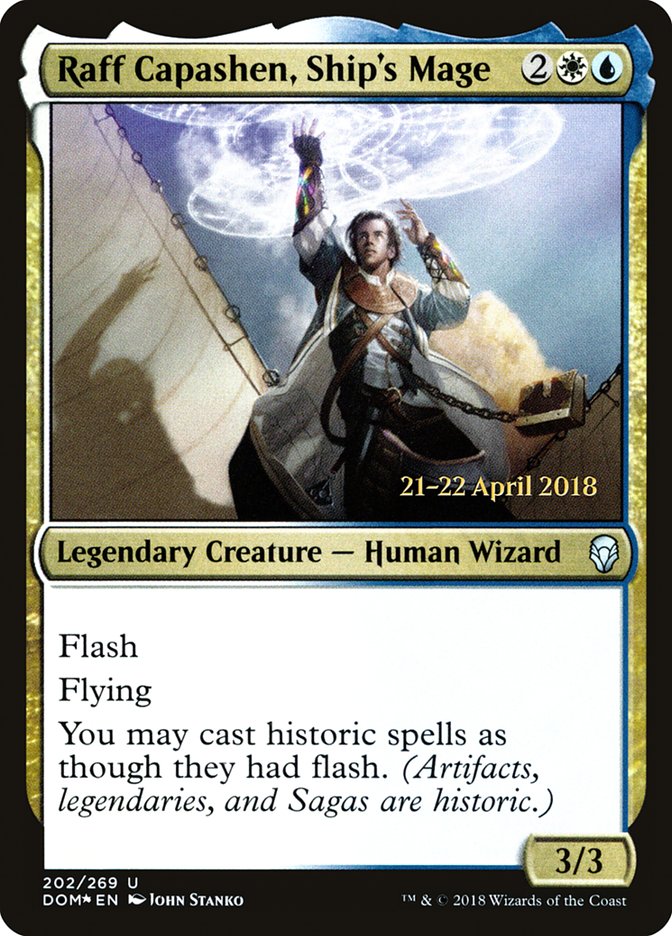 Raff Capashen, Ship's Mage  [Dominaria Prerelease Promos] | Grognard Games