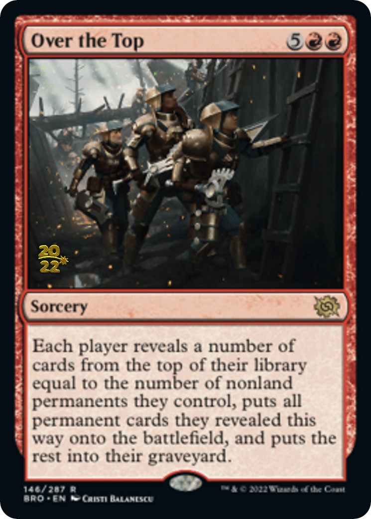 Over the Top [The Brothers' War: Prerelease Promos] | Grognard Games