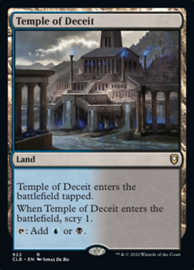 Temple of Deceit [Commander Legends: Battle for Baldur's Gate] | Grognard Games