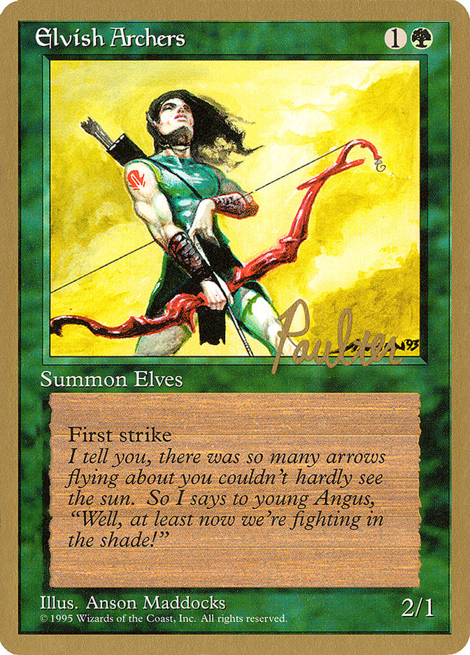 Elvish Archers (Preston Poulter) [Pro Tour Collector Set] | Grognard Games