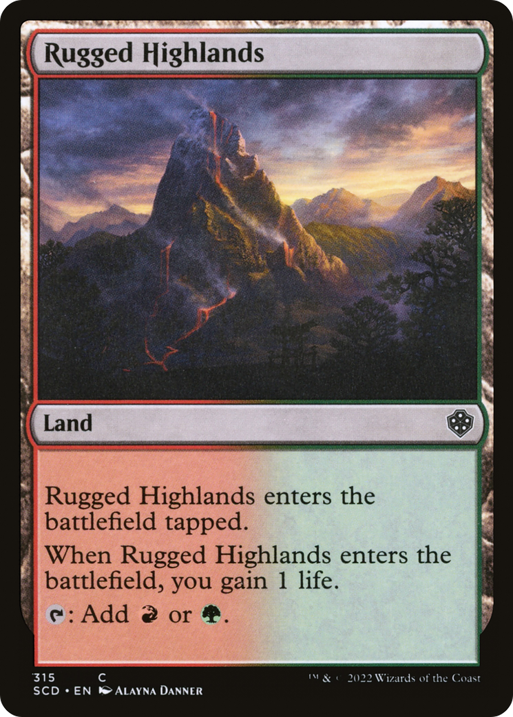 Rugged Highlands [Starter Commander Decks] | Grognard Games