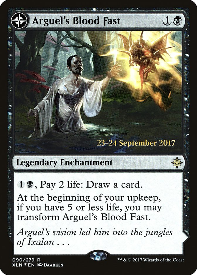 Arguel's Blood Fast // Temple of Aclazotz  [Ixalan Prerelease Promos] | Grognard Games