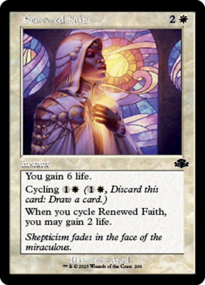 Renewed Faith (Retro) [Dominaria Remastered] | Grognard Games