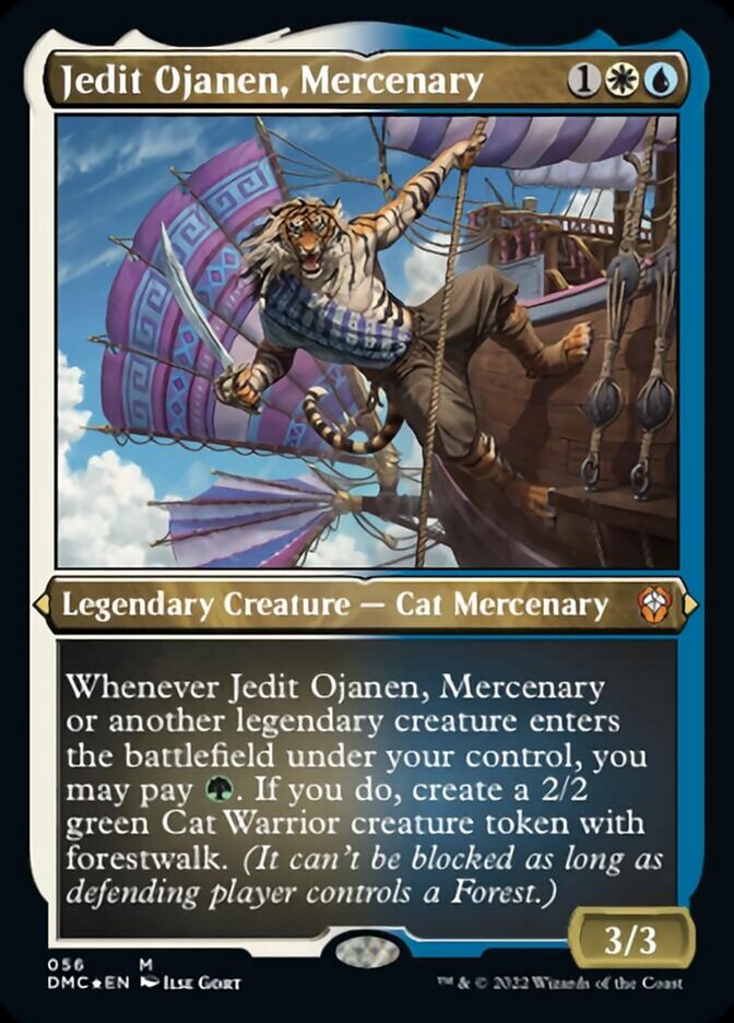 Jedit Ojanen, Mercenary (Foil Etched) [Dominaria United Commander] | Grognard Games