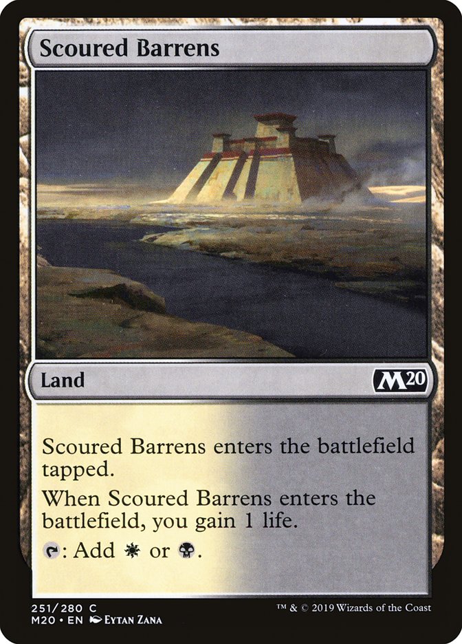 Scoured Barrens [Core Set 2020] | Grognard Games