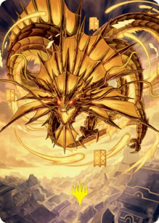 Ao, the Dawn Sky 2 Art Card (Gold-Stamped Signature) [Kamigawa: Neon Dynasty Art Series] | Grognard Games