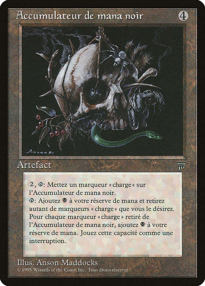 Black Mana Battery (French) - "Accumulateur de mana noir" [Renaissance] | Grognard Games