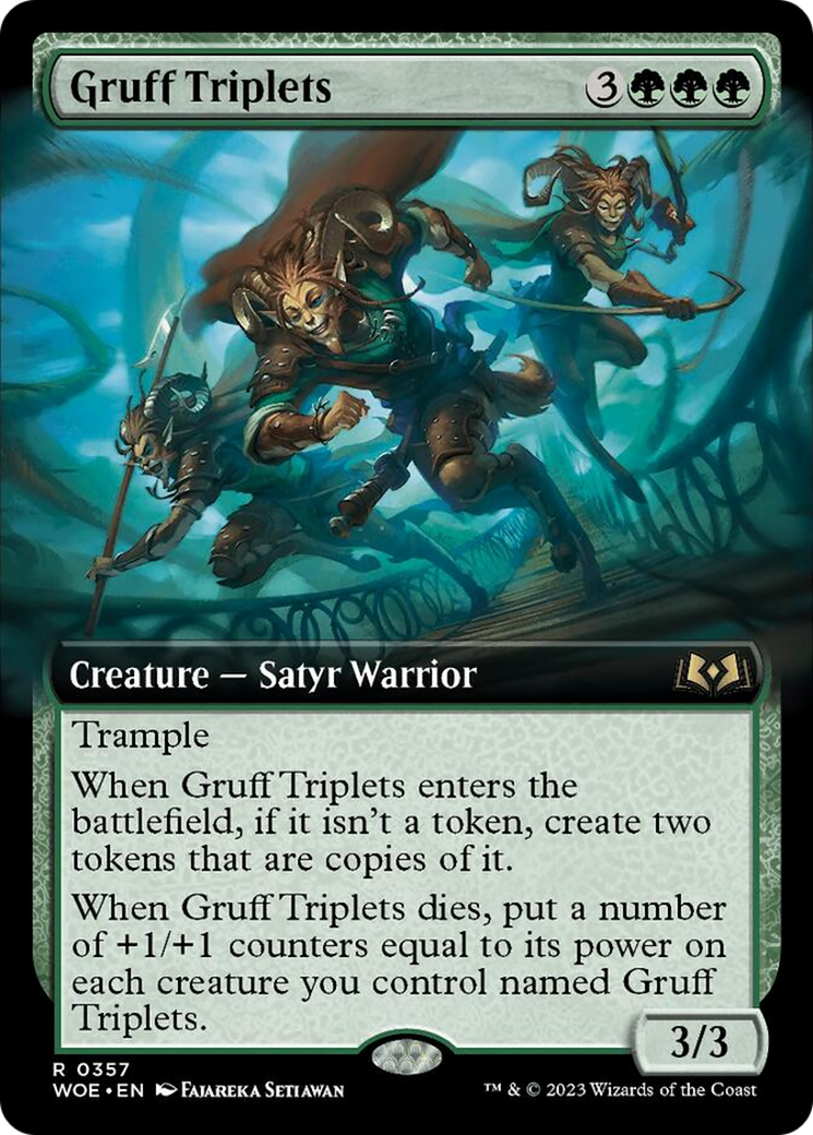 Gruff Triplets (Extended Art) [Wilds of Eldraine] | Grognard Games