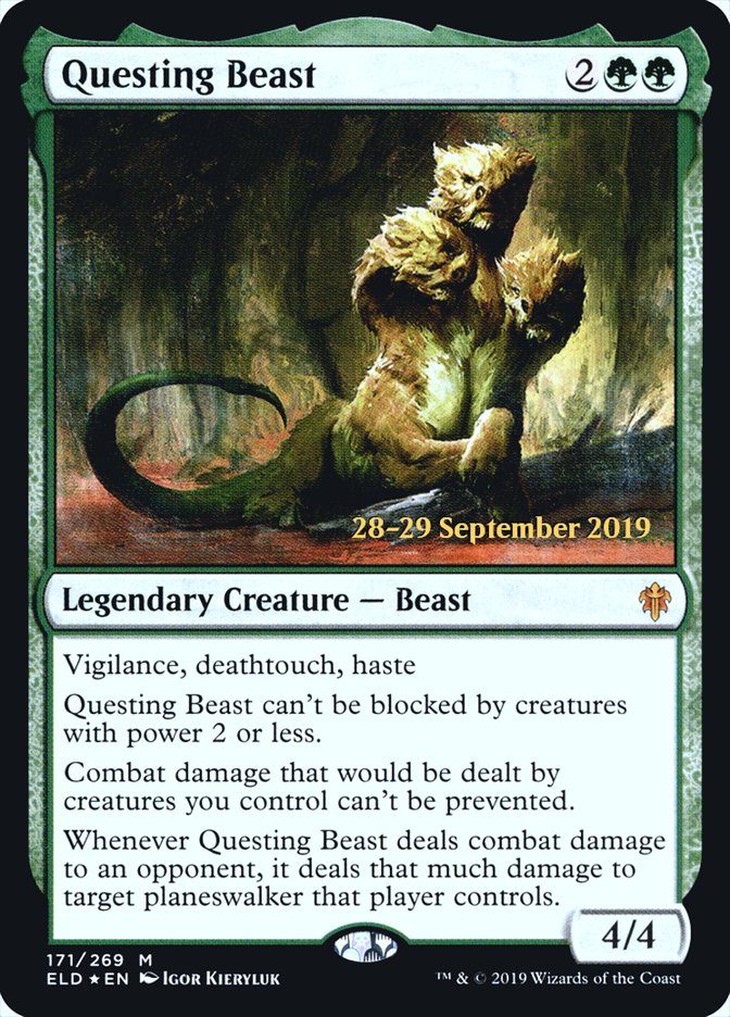 Questing Beast  [Throne of Eldraine Prerelease Promos] | Grognard Games