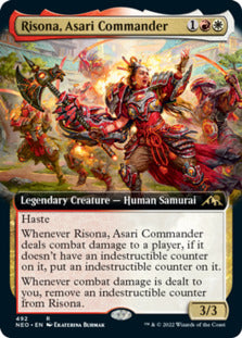 Risona, Asari Commander (Extended) [Kamigawa: Neon Dynasty] | Grognard Games