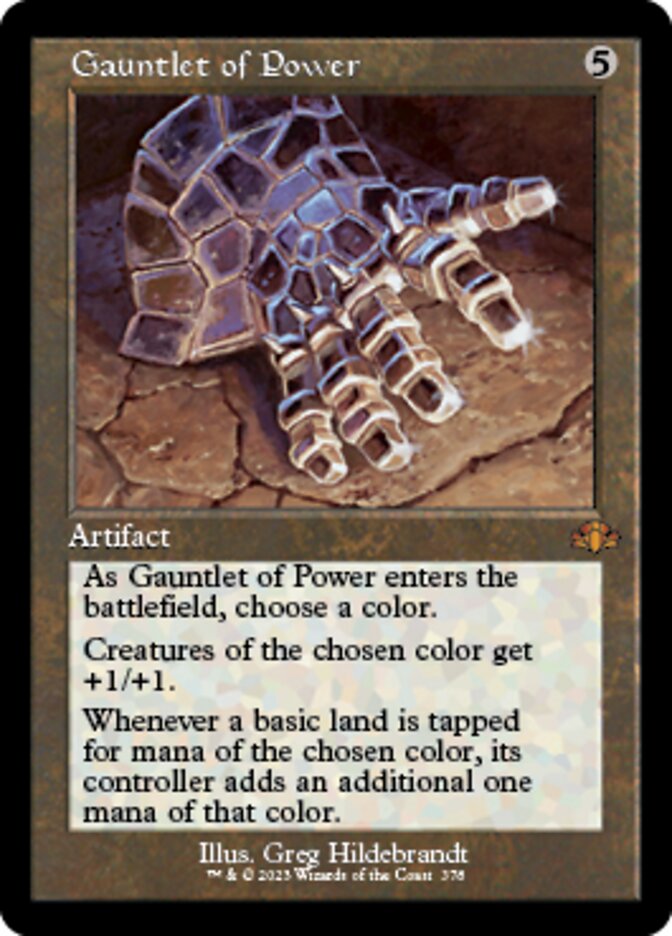 Gauntlet of Power (Retro) [Dominaria Remastered] | Grognard Games