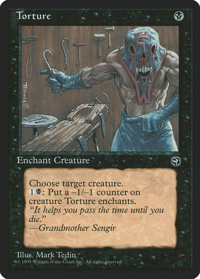 Torture (Grandmother Sengir Flavor Text) [Homelands] | Grognard Games