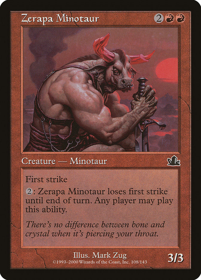 Zerapa Minotaur [Prophecy] | Grognard Games