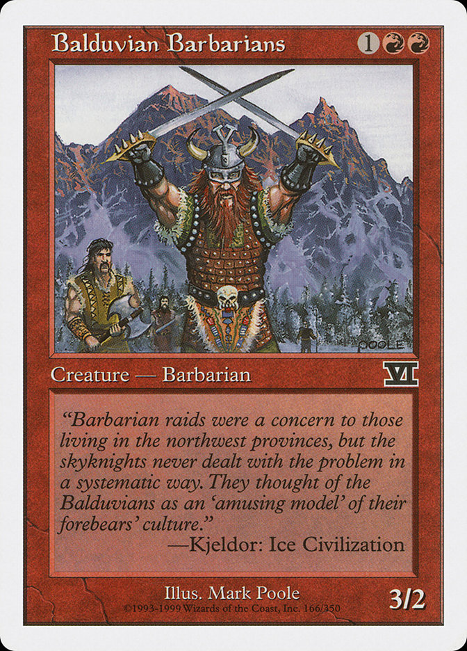 Balduvian Barbarians [Classic Sixth Edition] | Grognard Games