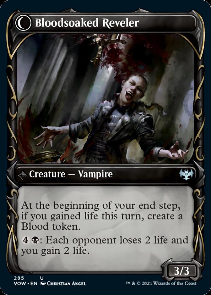 Restless Bloodseeker // Bloodsoaked Reveler (Showcase Fang Frame) [Innistrad: Crimson Vow] | Grognard Games