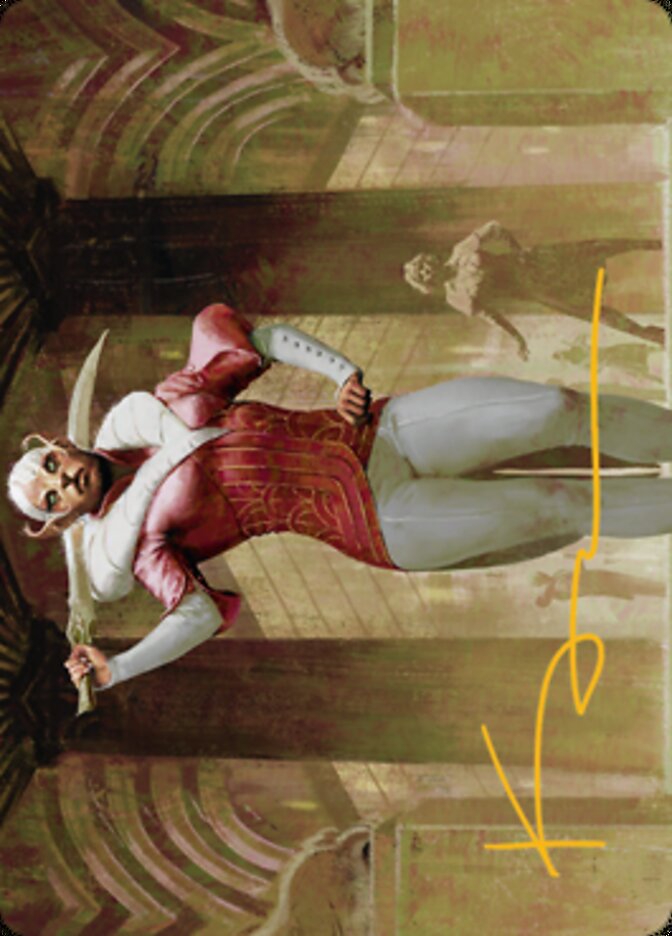 Mage's Attendant Art Card (Gold-Stamped Signature) [Streets of New Capenna Art Series] | Grognard Games