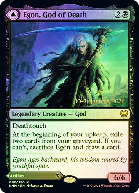 Egon, God of Death // Throne of Death [Kaldheim Prerelease Promos] | Grognard Games