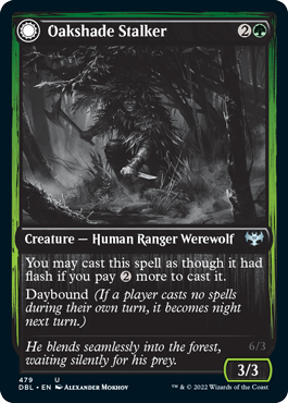 Oakshade Stalker // Moonlit Ambusher [Innistrad: Double Feature] | Grognard Games