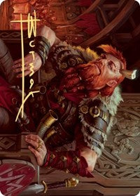 Arni Brokenbrow Art Card (Gold-Stamped Signature) [Kaldheim: Art Series] | Grognard Games