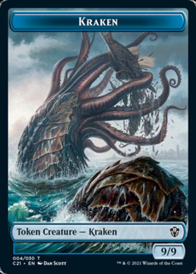 Wurm // Kraken Token [Commander 2021 Tokens] | Grognard Games