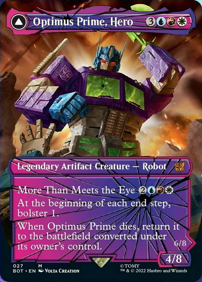 Optimus Prime, Hero // Optimus Prime, Autobot Leader (Shattered Glass) [Universes Beyond: Transformers] | Grognard Games