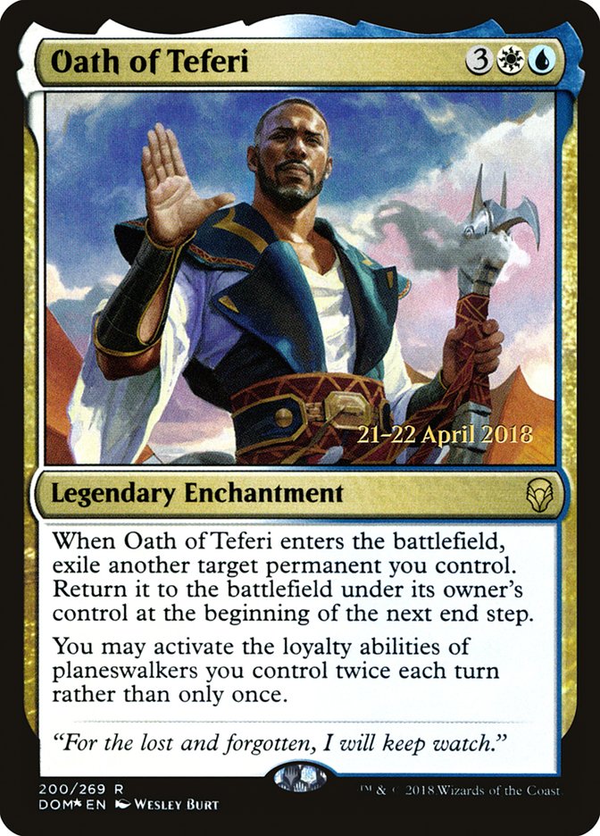 Oath of Teferi  [Dominaria Prerelease Promos] | Grognard Games