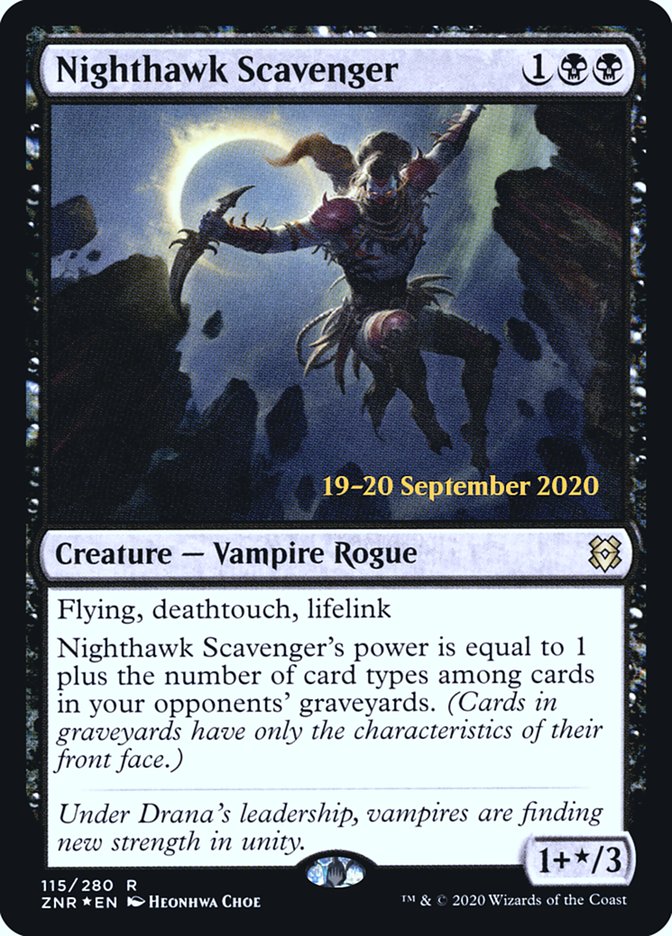 Nighthawk Scavenger [Zendikar Rising Prerelease Promos] | Grognard Games