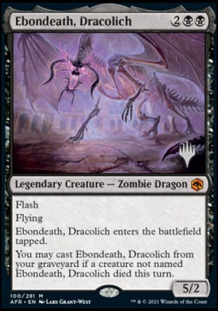 Ebondeath, Dracolich (Promo Pack) [Dungeons & Dragons: Adventures in the Forgotten Realms Promos] | Grognard Games